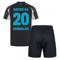 Fotbalové Dres Bayer Leverkusen Alejandro Grimaldo #20 Dětské Alternativní 2024-25 Krátký Rukáv (+ trenýrky)